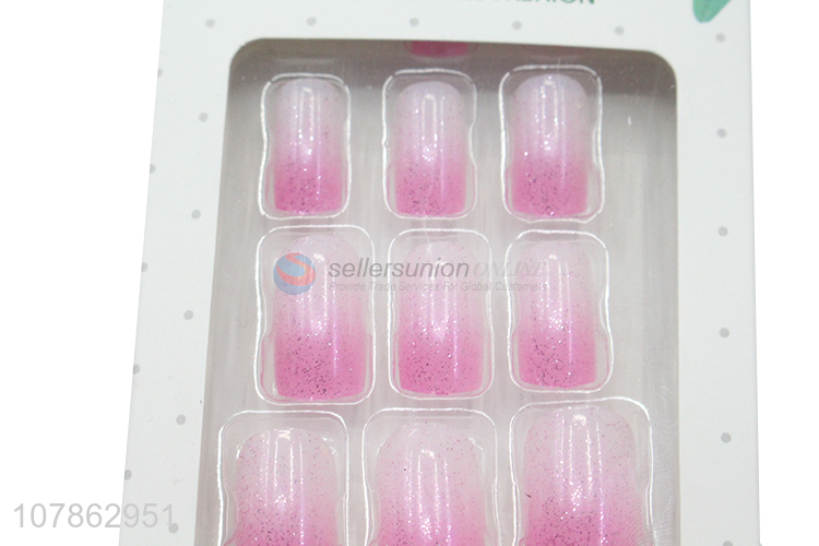 Delicate Design Full Cover Nail Tips Colored Nail Tips