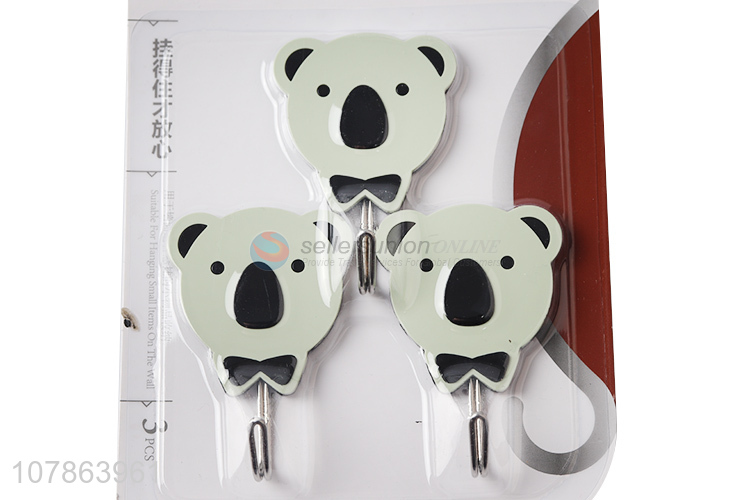 Low price cartoon koala seamless wall hooks key hangers