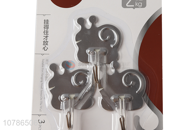 Wholesale multifunctional snail shape stainless steel sticky wall hook