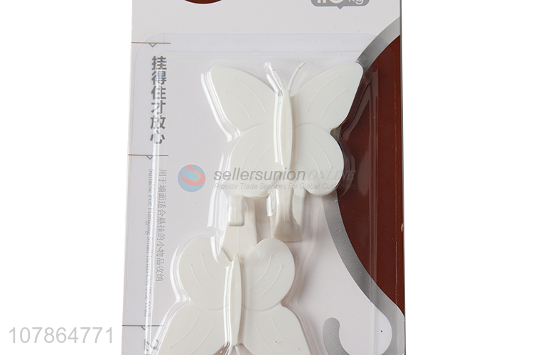 China manufacturer heavy duty hooks butterfly shape sticky hook