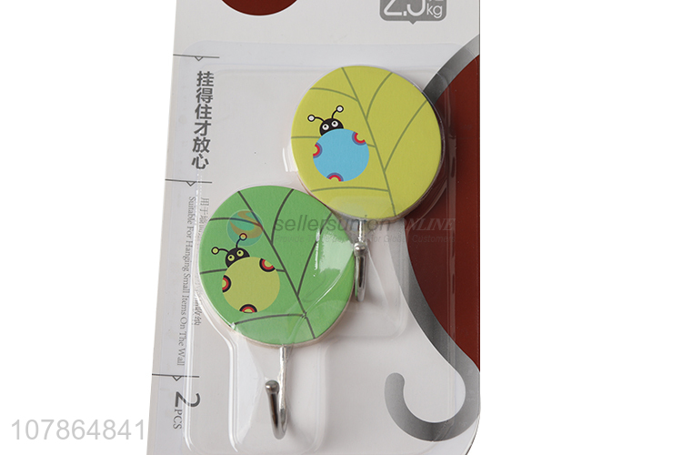 Promotional items punch free cartoon bathroom hook wooden hooks