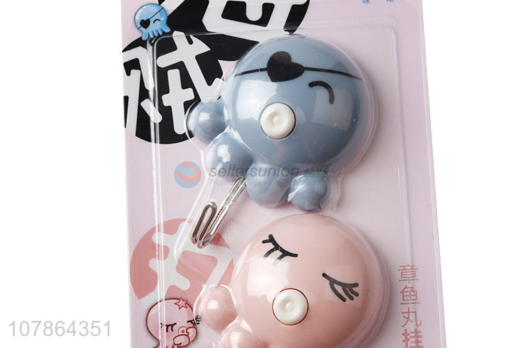 Low price cute cartoon octopus sticky hooks utensils hook