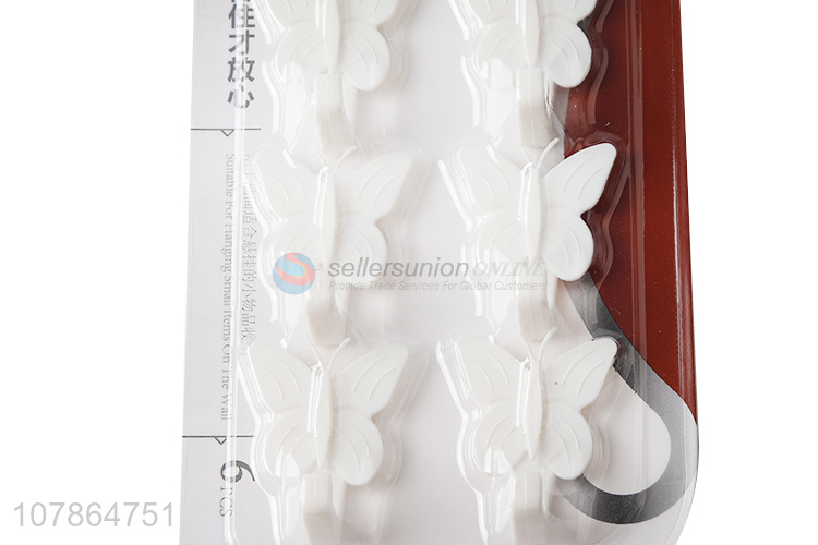 China products butterfly shape bedroom bathroom sticky hooks