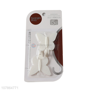 China manufacturer heavy duty hooks butterfly shape sticky hook