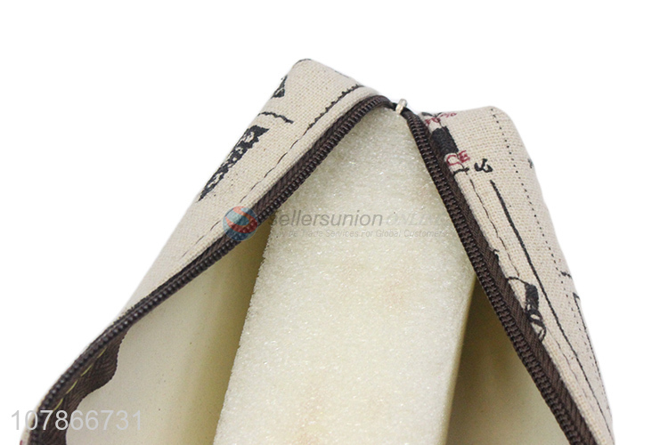 China sourcing canvas durable stationery storage pencil bag