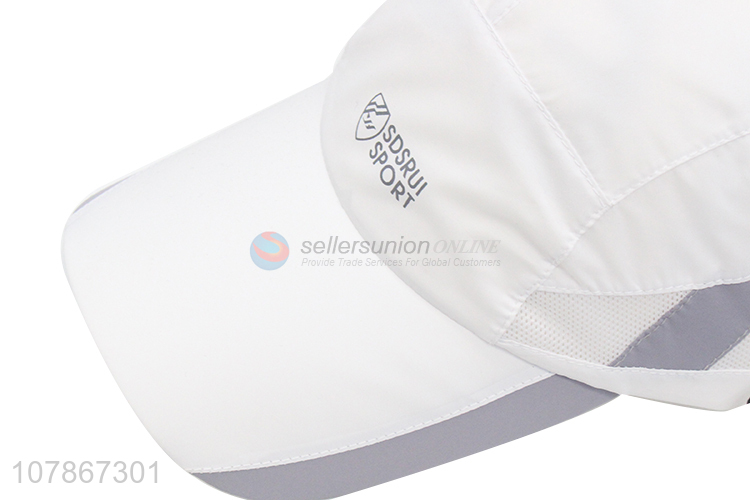 High quality white sports cap fashion universal sunscreen baseball cap