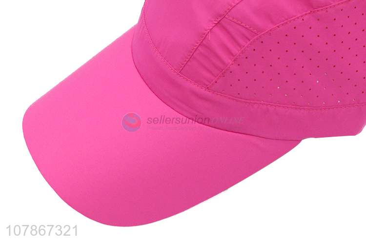 Good wholesale price rose red cap ladies baseball cap for women