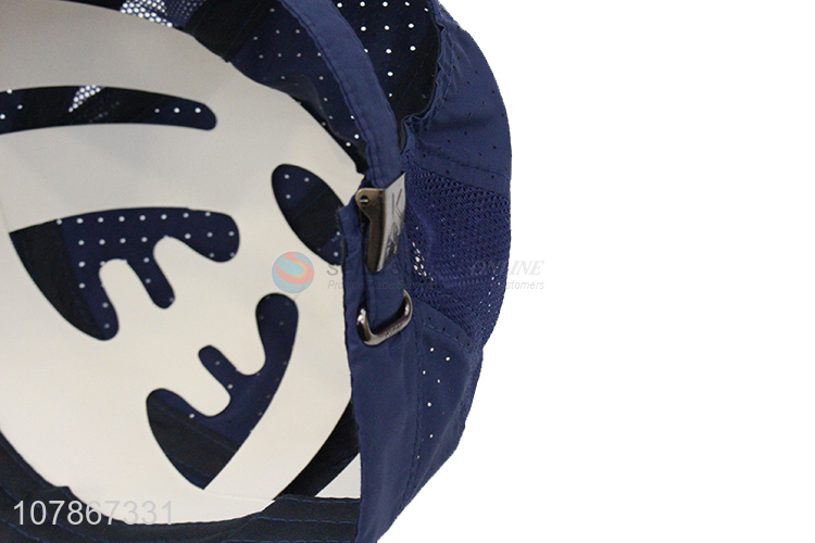 New design dark blue cap summer breathable baseball cap