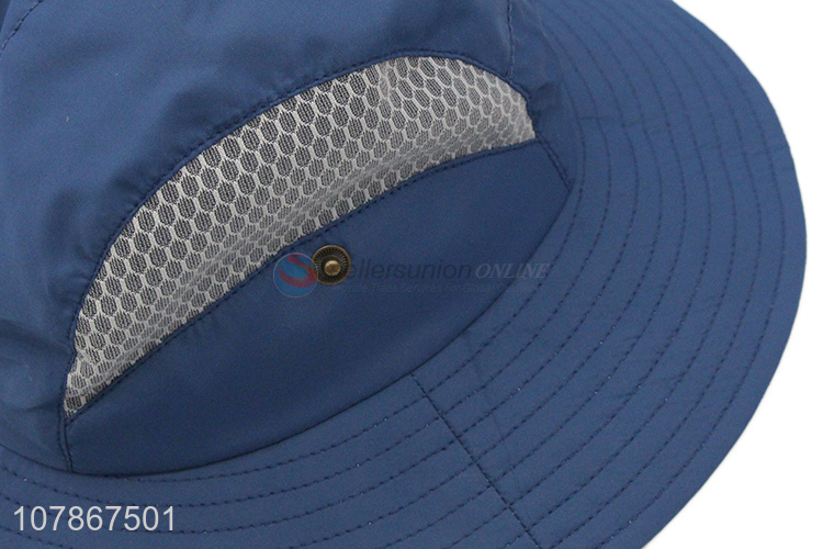 High quality blue fisherman hat quick-drying sun cap for children