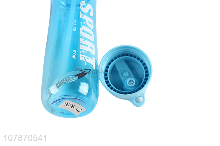 Factory supply plastic sport bottle drinking bottle with straw