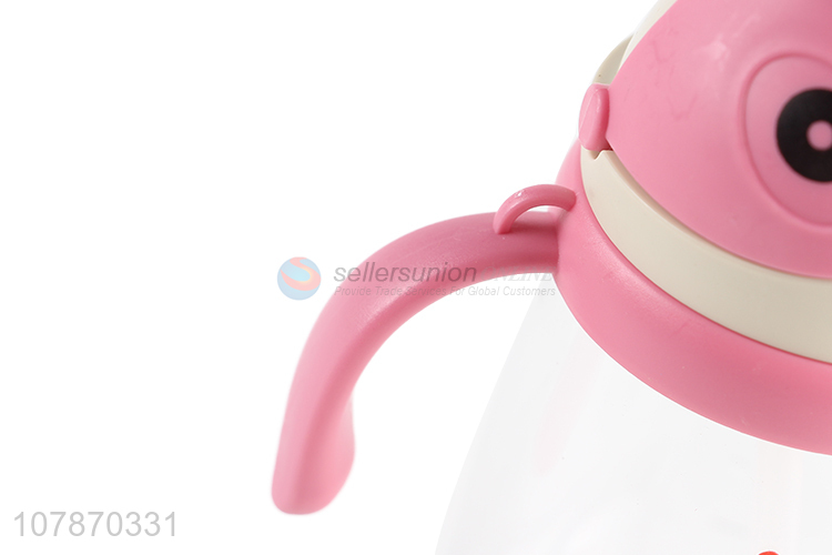 Promotional baby straw water bottle kids drinking bottle with straw