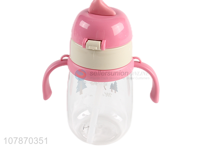 China products silicone straw leakproof plastic children water bottle