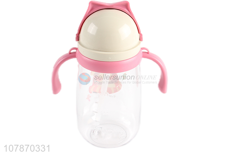 Promotional baby straw water bottle kids drinking bottle with straw