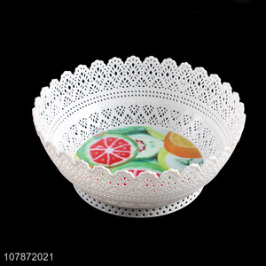 Hot selling multi-purpose hollowed fruit plate plastic snacks dish