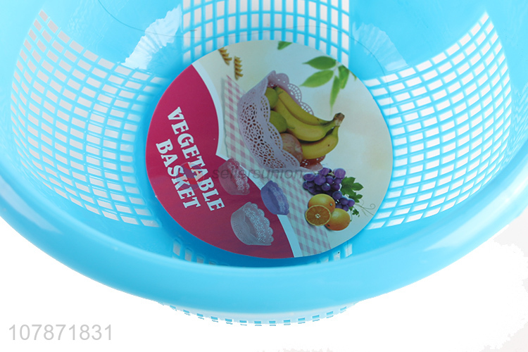 Wholesale kitchen accessories plastic vegetable fruit rice washing basket