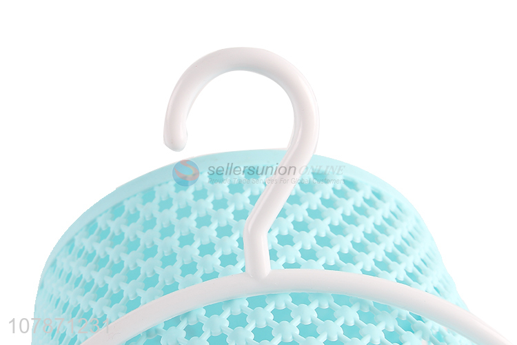 China wholesale small hanging plastic storage basket for bathroom