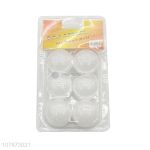 New designs 6pieces cheap custom made pingpong balls for sale