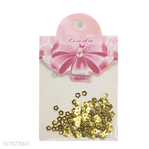 Factory wholesale golden small flower hollow nail accessories