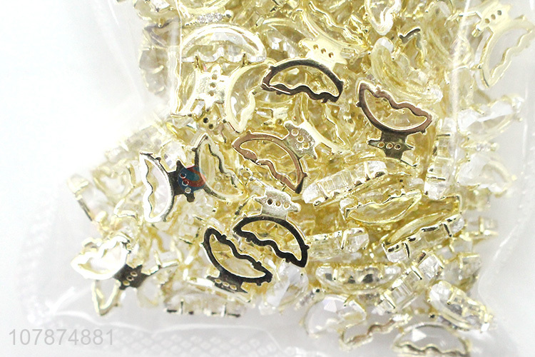 China Export Golden Creative Nail Art Sticker Rhinestone DIY Accessories