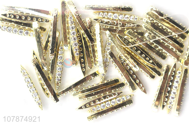 Yiwu Direct Selling Golden Mini DIY Nail Sticker Rhinestone