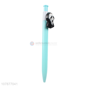 Low price wholesale blue plastic pen student universal pen