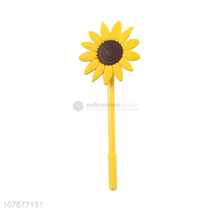 Creative style 3D sunflower ballpoint pen plastic office pen