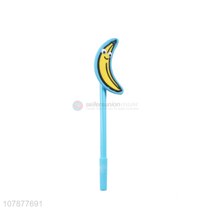 New arrival blue plastic writing pen creative banana craft pen