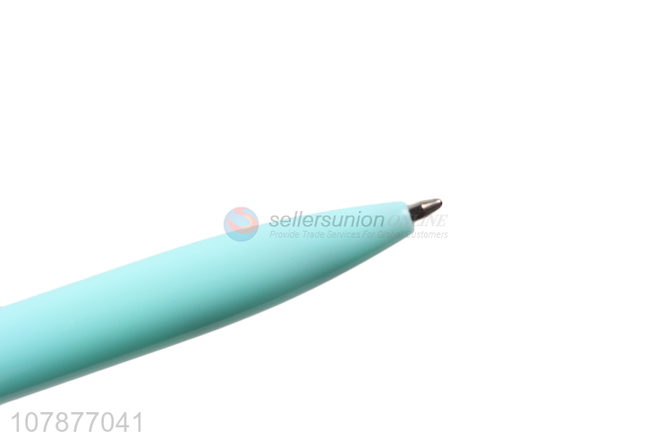 Low price wholesale blue plastic pen student universal pen