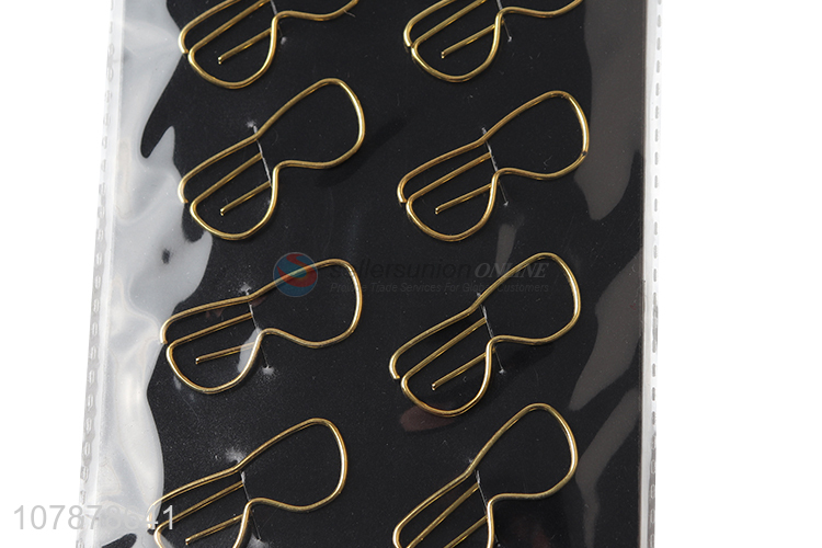 Good quality novelty sunglass shape paper clips student bookmarks