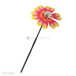 China supplier custom printing plastic pinwheel windmill toy