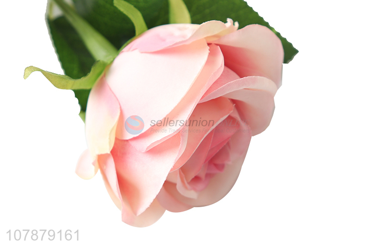 Fashion products pink rose artificial flowers for wedding