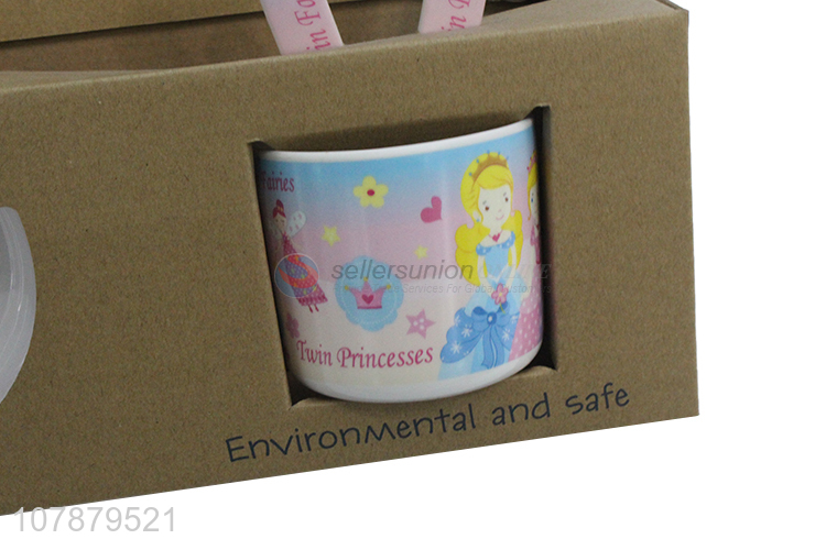 Online wholesale cartoon melamine tableware dinnerware set for children