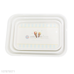 New arrival customized logo melamine serving tray eco-friendly food trays