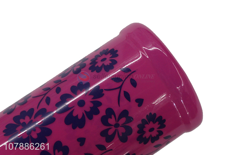 Factory wholesale rose red printing plastic spray bottle for garden