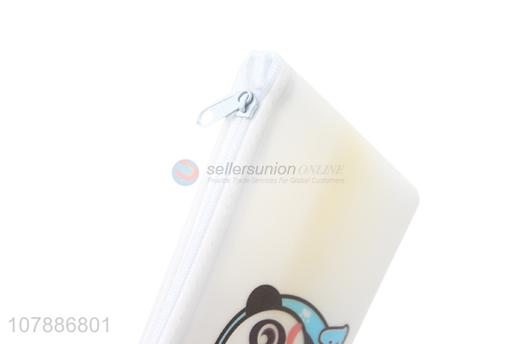 Good price white cartoon panda stationery pencil case for student