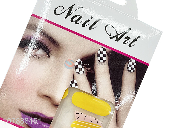 Latest arrival ice cream nail polish strips nail art wraps