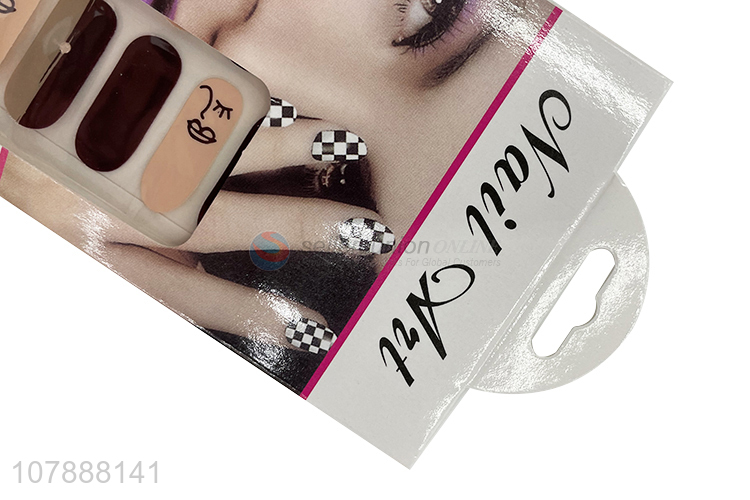 High quality full cover modern nail wraps nail art decoration