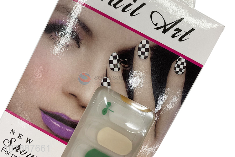 High quality colorful vivid seedling nail wraps nail decoration