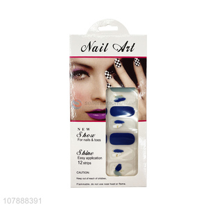 Good quality real gel nail polish strips gel nail stickers