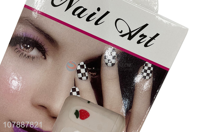 Good quality fashion fresh full cover nail wraps sticker for girls