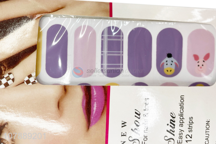 New Style Colorful Nail Sticker Ladies Nail Art Decals