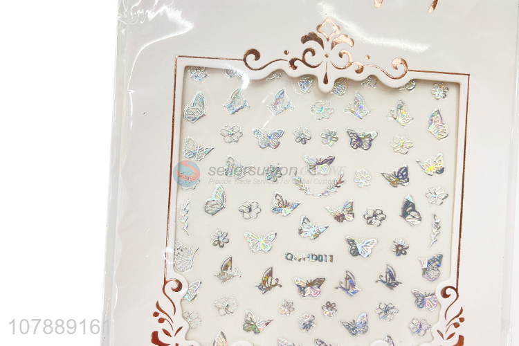 Wholesale Adhesive 3D Butterfly Nail Decal Fashion Nail Sticker