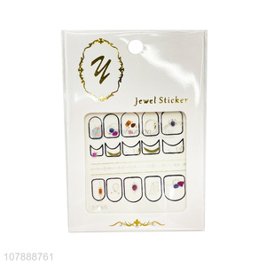 New Arrival Jewel Nail Art Stickers Nail Wraps For Girls