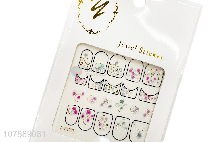 Best Sale Nail Art Jewel Sticker Nail Decals For Ladies