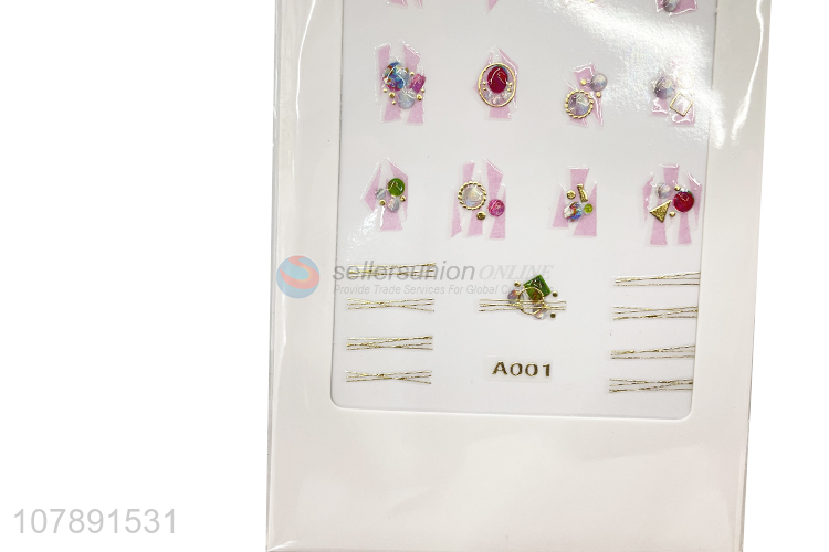 Good price multicolor paper nail art stickers decoration wholesale