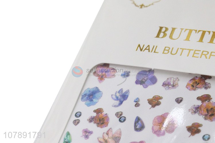 Good selling colourful flower shape nail art stickers