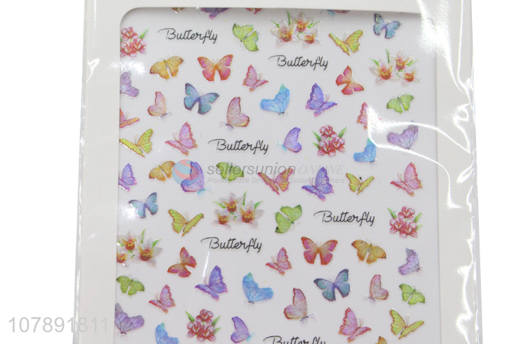 Popular products butterfly nail stickers with top quality