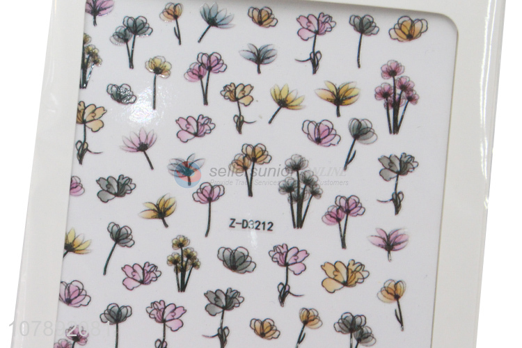 China sourcing decorative flower pattern nail art stickers