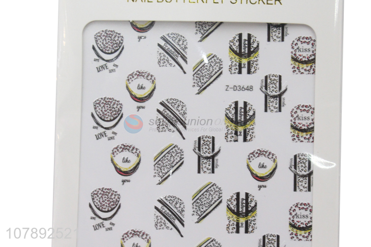 Wholesale cheap price eco-friendly paper nail wraps nail art stickers