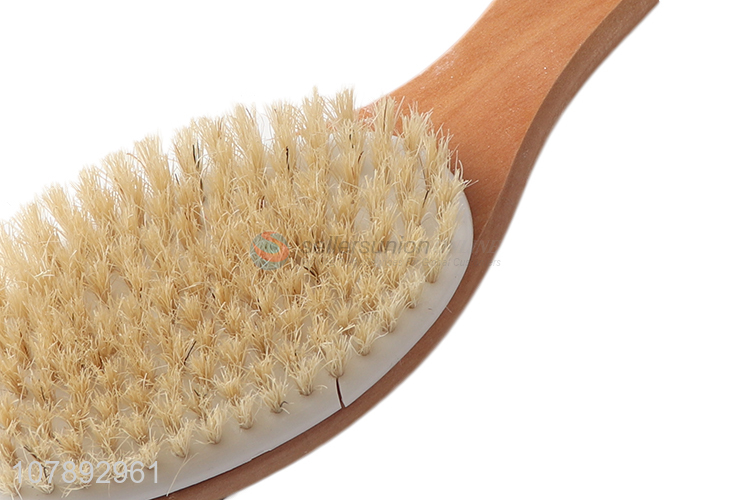 High quality soft bristle wooden bath brush exfoliating brush